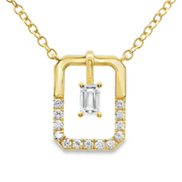 18kt Yellow Gold Natural Diamond Necklace (0.36ct)