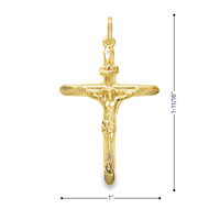 14kt Yellow Gold Italian Made Crucifix Pendant (1.32g)