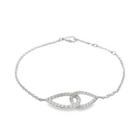 18kt Yellow Gold Natural Diamond Cable Link Bracelet (0.55ct)
