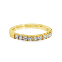 18kt Yellow Gold Natural Round Diamond Wedding Ring (.51ct)