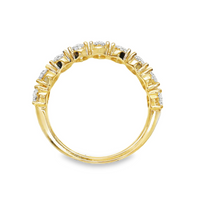18kt Yellow Gold Lab-Grown Oval Diamond Wedding Ring (2.34ct)