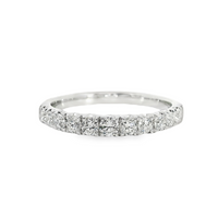 18kt White Gold Natural Round Diamond Wedding Ring (.52ct)
