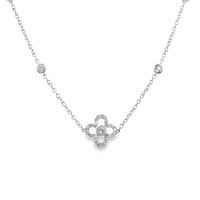 18kt White Gold Natural Diamond Necklace (0.88ct)