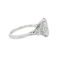 14kt White Gold Lab-Grown Oval and Pear Diamond Engagement Ring (5.00ct)