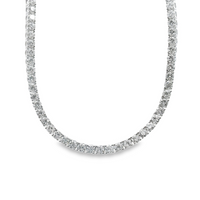 14kt White Gold Lab-Grown Round Diamond Tennis Collar (10.35ct)