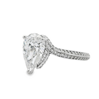 14kt White Gold Lab-Grown Pear Shaped Diamond Engagement Ring (1.89ct)