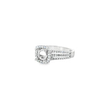 18kt White Gold Split Shank Natural Diamonds Semi-Mount Ring (0.5ct)