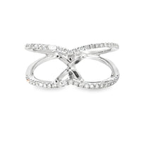 18kt White Gold Split Shank Lab-Grown Diamonds Semi-Mount Ring (0.26ct)