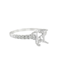 18kt White Gold Full-Cut Round Diamond Semi-Mount Ring (.36ct)