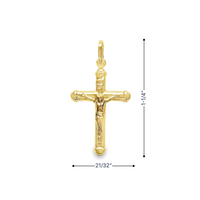 18kt Yellow Gold Italian Made Crucifix Charm (1.35g)