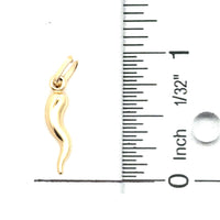 18kt Yellow Gold Italian Made Horn Pendant (.72g)