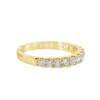 18kt Yellow Gold Natural Round Diamond Wedding Ring (0.82ct)