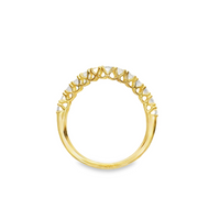 18kt Yellow Gold Natural Round Diamond Wedding Ring (.62ct)