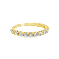 14kt Yellow Gold Lab-Grown Round Diamond Wedding Ring (.85ct)