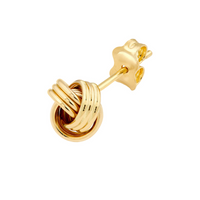14kt Yellow Gold Love Knot Earrings
