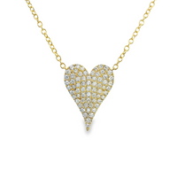 18kt Yellow Gold Natural Diamond Heart Pendant (.34ct)