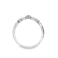 18kt White Gold Natural Round Diamond Wedding Ring (.16ct)