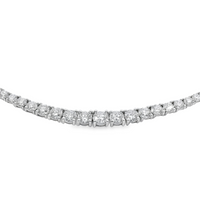 14kt White Gold Lab-Grown Diamond Tennis Collar (14.71ct)