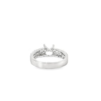 18kt White Gold Channel Natural Diamonds Semi-Mount Ring (1.05ct)