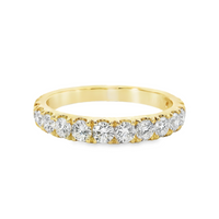 18kt Yellow Gold Natural Round Diamond Wedding Ring (0.82ct)