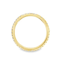 18kt Yellow Gold Natural Round Diamond Wedding Ring (.49ct)