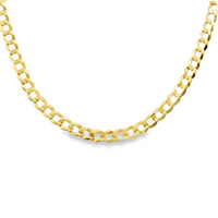 14kt Yellow Gold 7.25" 3.2mm Cuban Link Bracelet (2.3g)