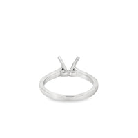 18kt White Gold Contemporary Natural Diamonds Semi-Mount Ring (0.42ct)