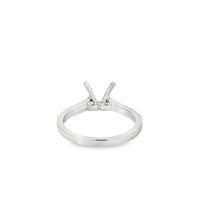 18kt White Gold Contemporary Natural Diamonds Semi-Mount Ring (0.42ct)
