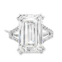 18kt White Gold Lab-Grown Emerald Diamond Engagement Ring (8.62ct)