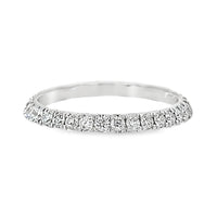 18kt White Gold Natural Round Diamond Eternity Ring (0.65ct)