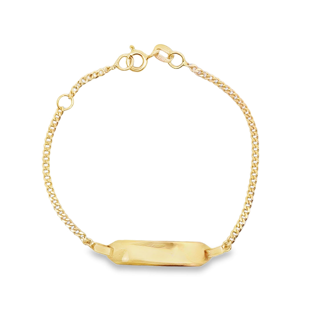 18kt Yellow Gold 5.77mm 6" Baby Bracelet (2.59g)