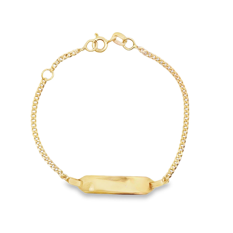 18kt Yellow Gold 5.77mm 6" Baby Bracelet (2.59g)