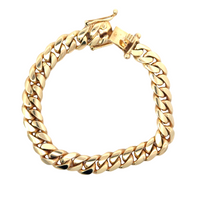 14kt Yellow Gold 8.5" 10mm Cuban Bracelet (67.5g)
