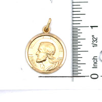 18kt Yellow Gold Italian Made Christ Head Charm (5.7g)