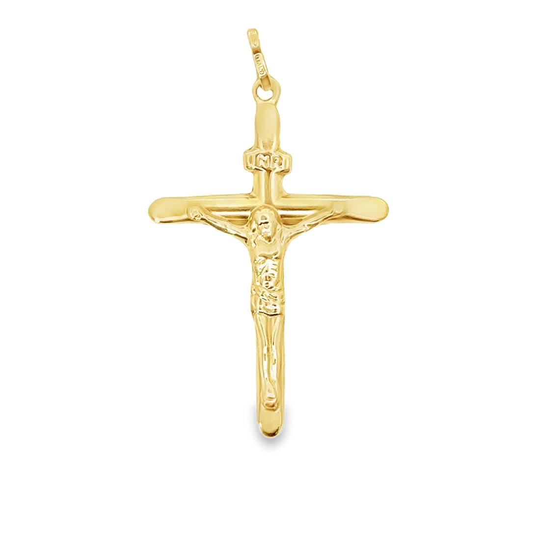 14K Yellow Gold Italian Made Crucifix (1.43g)