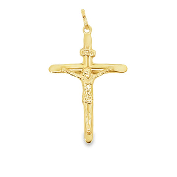 14K Yellow Gold Italian Made Crucifix (1.43g)