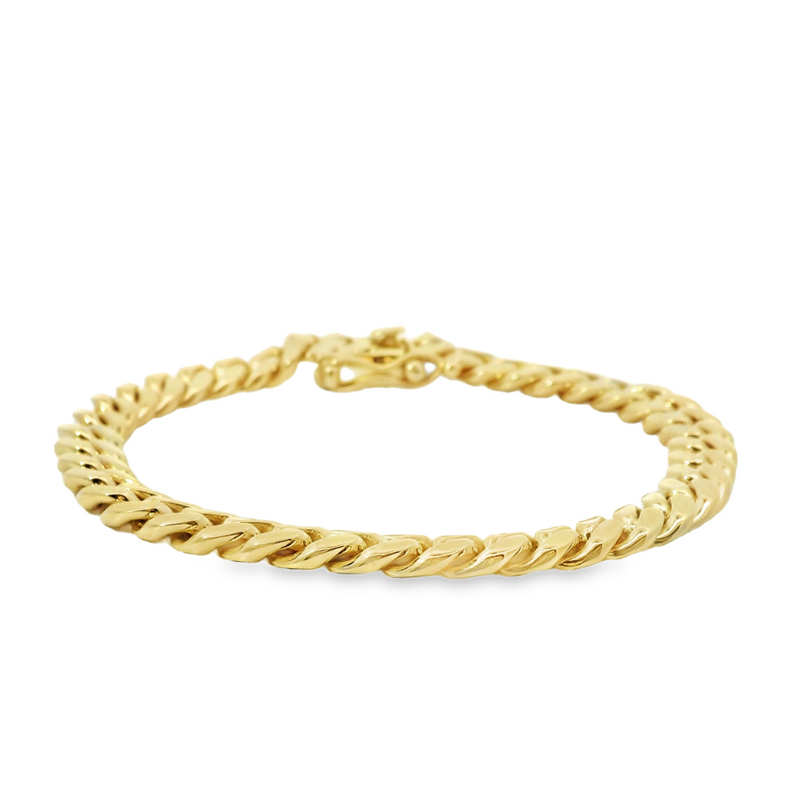 14kt Yellow Gold 8.5" 8mm Cuban Link Bracelet (45.2g)