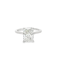 18kt White Gold Lab-Grown Radiant Diamond Engagement Ring (3.13ct)