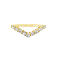 18kt Yellow Gold Natural Round Diamond Wedding Ring (.62ct)