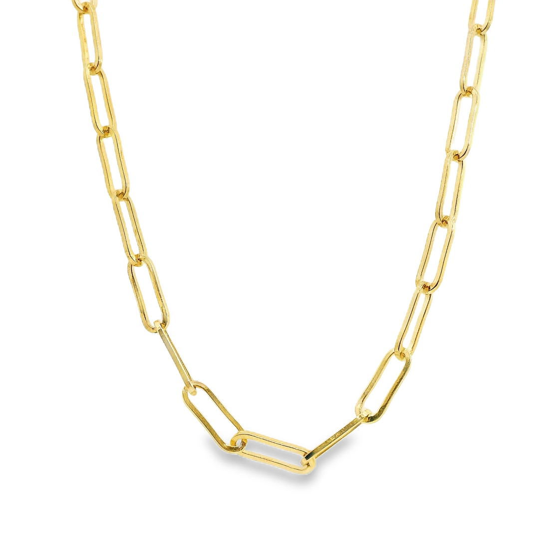 14kt Yellow Gold 18" 3.3mm Paperclip Chain (6.9g)