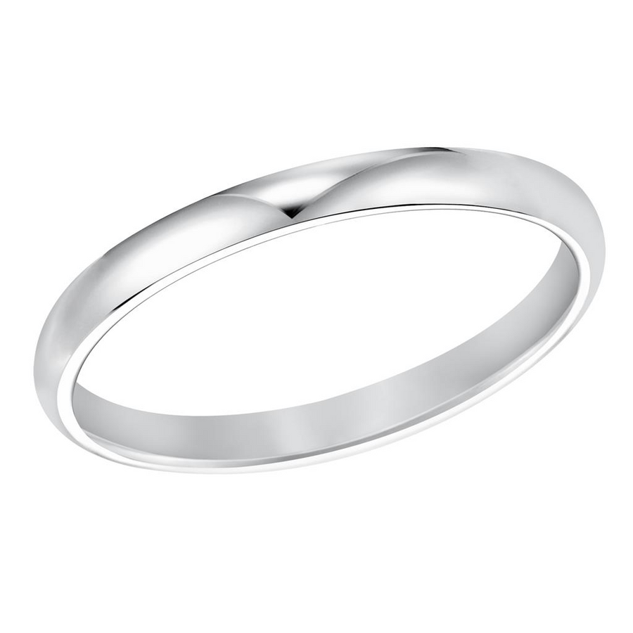 Lady's 2.5mm High Dome Platinum Wedding Band (4.2g)