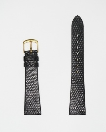 Hadley Roma Genuine Lizard Black Watch Strap