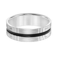 Artcarved 14kt White Gold 7mm Wedding Band