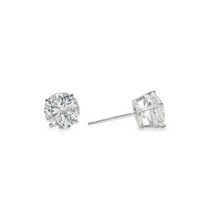 14kt White Gold Lab-Grown Round Diamond Stud Earrings (2.49ct)