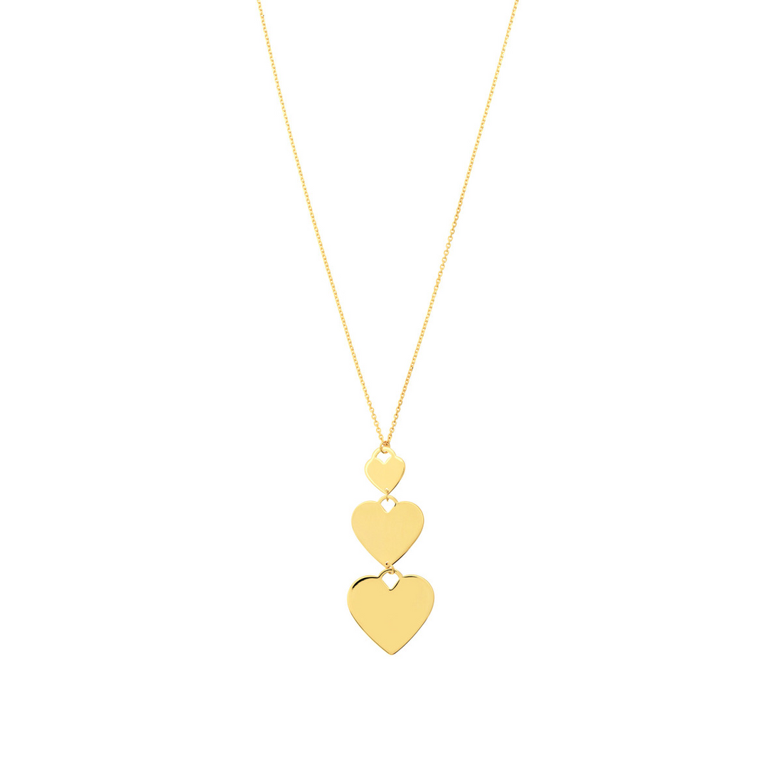 14K Yellow Gold Engraveable Heart Charm (4.99g)