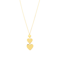 14K Yellow Gold Engraveable Heart Charm (4.99g)