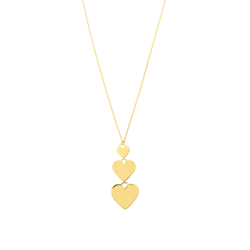 14K Yellow Gold Engraveable Heart Charm (4.99g)