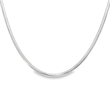 White Silver 18" 1.6mm Snake Chain (5.5g)