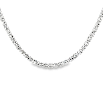 10K White Gold 24" Ice Style 2.5mm Chain (10.55g)