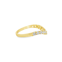 18kt Yellow Gold Natural Round Diamond Wedding Ring (.62ct)